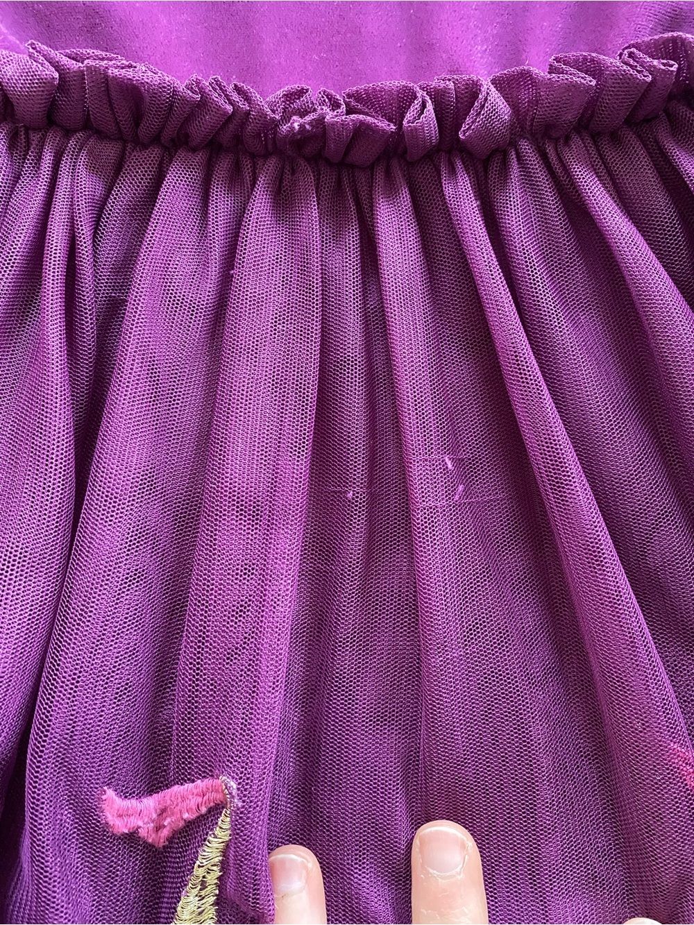 Mini Boden Purple Tulle Cat Ballerina Dress, 4-5Y - Picture 5 of 6
